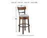 Valebeck Bar Height Bar Stool - World Furniture Gallery (Newark, CA)