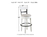 Valebeck Bar Height Bar Stool - World Furniture Gallery (Newark, CA)