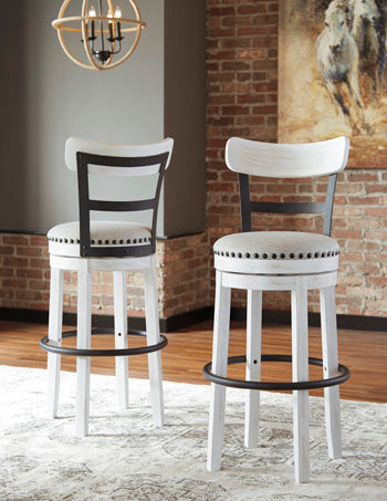 Valebeck Bar Height Bar Stool - World Furniture Gallery (Newark, CA)