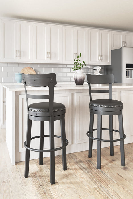 Valebeck Bar Height Bar Stool - World Furniture Gallery (Newark, CA)