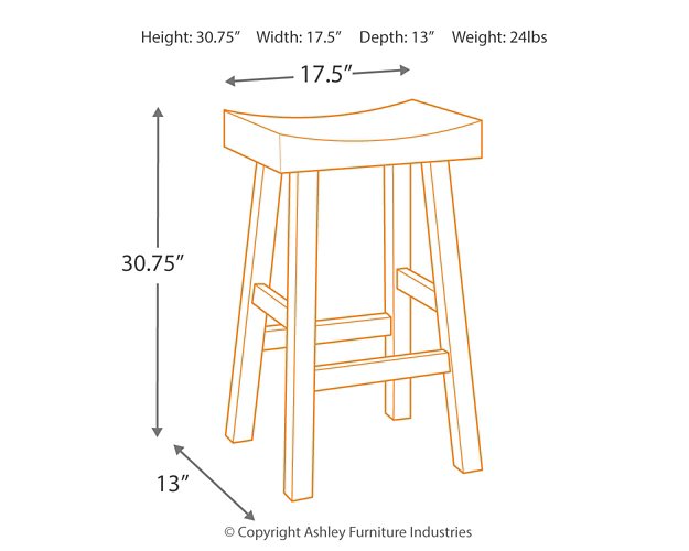 Glosco Bar Height Bar Stool - World Furniture Gallery (Newark, CA)