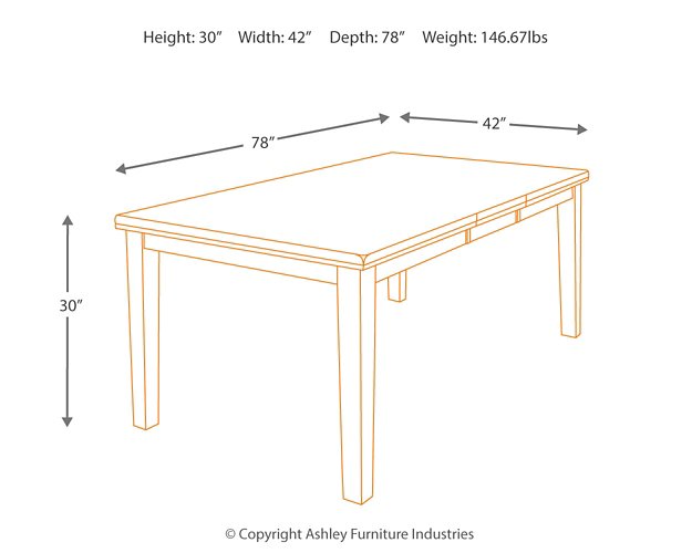 Ralene Dining Extension Table - World Furniture Gallery (Newark, CA)