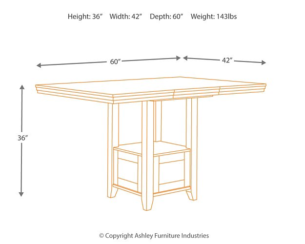 Ralene Counter Height Dining Set - World Furniture Gallery (Newark, CA)