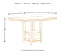 Ralene Counter Height Dining Extension Table - World Furniture Gallery (Newark, CA)