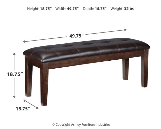 Haddigan Dining Bench - World Furniture Gallery (Newark, CA)