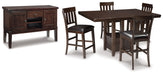 Haddigan Counter Height Dining Set - World Furniture Gallery (Newark, CA)