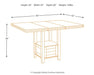 Haddigan Counter Height Dining Extension Table - World Furniture Gallery (Newark, CA)