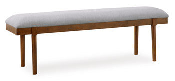 Lyncott 59" Upholstered Dining Bench - World Furniture Gallery (Newark, CA)