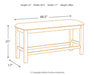 Moriville Counter Height Dining Bench - World Furniture Gallery (Newark, CA)