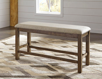 Moriville Counter Height Dining Bench - World Furniture Gallery (Newark, CA)