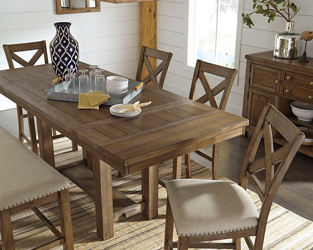 Moriville Counter Height Dining Extension Table - World Furniture Gallery (Newark, CA)