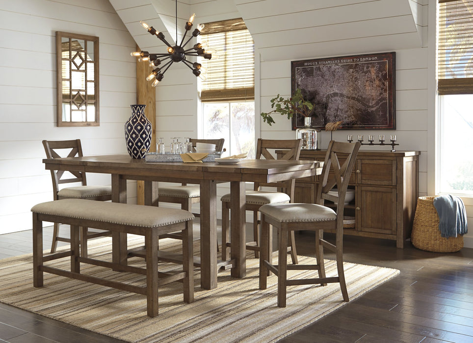 Moriville Counter Height Dining Extension Table - World Furniture Gallery (Newark, CA)