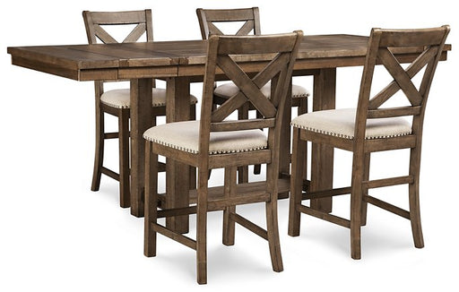 Moriville Counter Height Dining Set - World Furniture Gallery (Newark, CA)