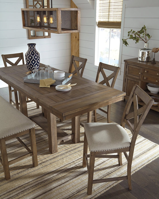 Moriville Counter Height Dining Set - World Furniture Gallery (Newark, CA)