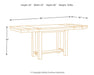 Moriville Counter Height Dining Extension Table - World Furniture Gallery (Newark, CA)