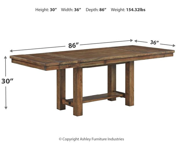 Moriville Dining Extension Table - World Furniture Gallery (Newark, CA)