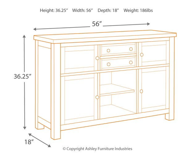 Moriville Dining Server - World Furniture Gallery (Newark, CA)