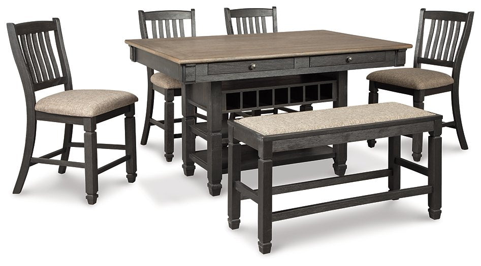 Tyler Creek Counter Height Dining Set - World Furniture Gallery (Newark, CA)