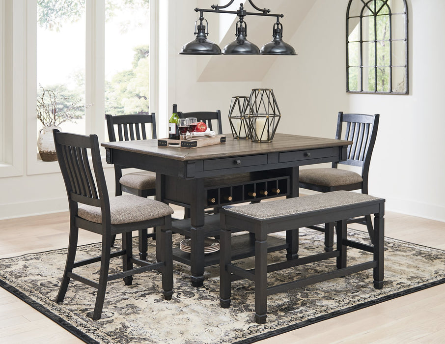 Tyler Creek Counter Height Dining Set - World Furniture Gallery (Newark, CA)