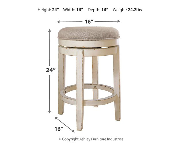 Realyn Counter Height Bar Stool - World Furniture Gallery (Newark, CA)