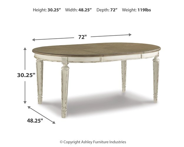 Realyn Dining Extension Table - World Furniture Gallery (Newark, CA)