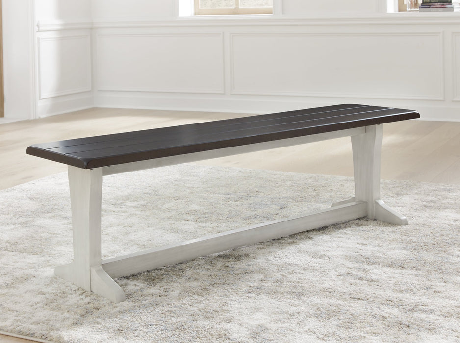 Darborn 62" Dining Bench - World Furniture Gallery (Newark, CA)