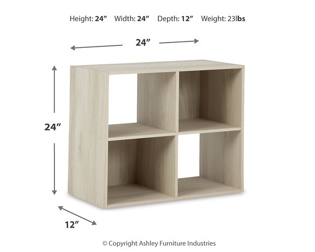 Socalle Four Cube Organizer - World Furniture Gallery (Newark, CA)