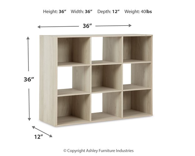 Socalle Nine Cube Organizer - World Furniture Gallery (Newark, CA)