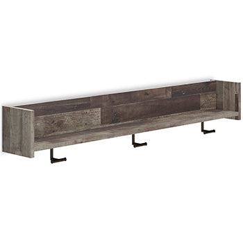 Neilsville Wall Mounted Coat Rack with Shelf - World Furniture Gallery (Newark, CA)