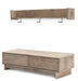 Oliah Bench with Coat Rack - World Furniture Gallery (Newark, CA)