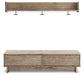 Oliah Bench with Coat Rack - World Furniture Gallery (Newark, CA)