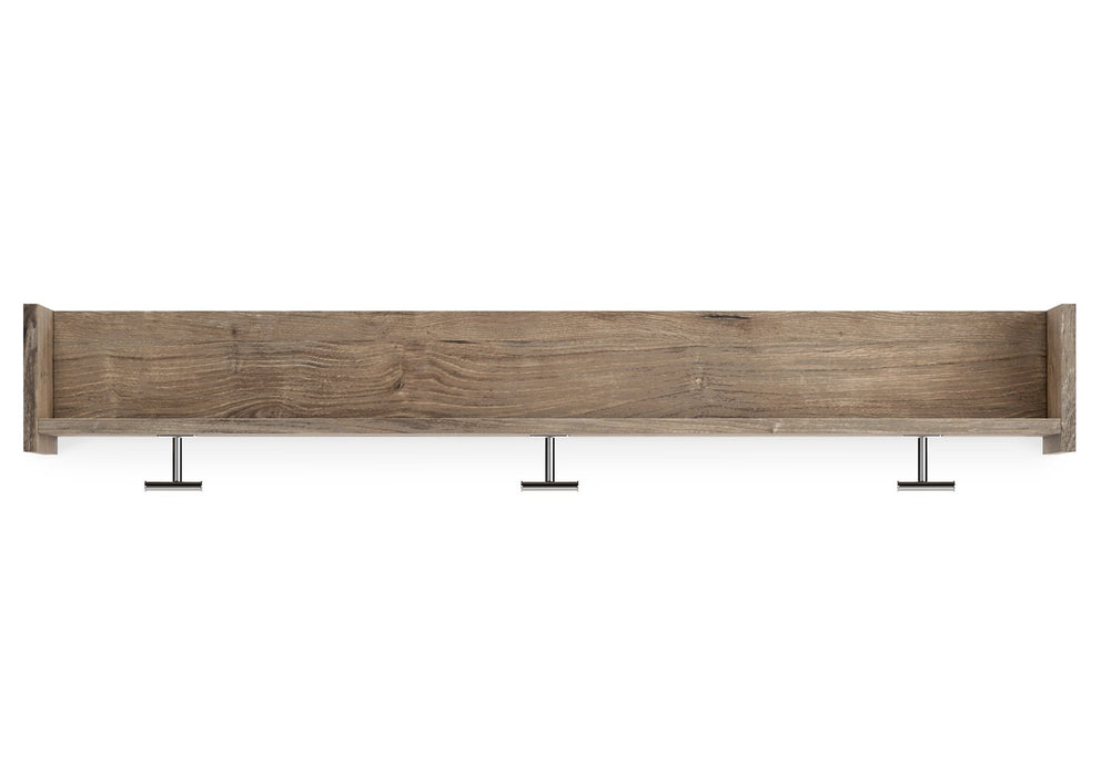 Oliah Bench with Coat Rack - World Furniture Gallery (Newark, CA)