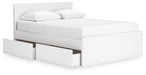 Onita Panel Bed with 1 Side Storage - World Furniture Gallery (Newark, CA)