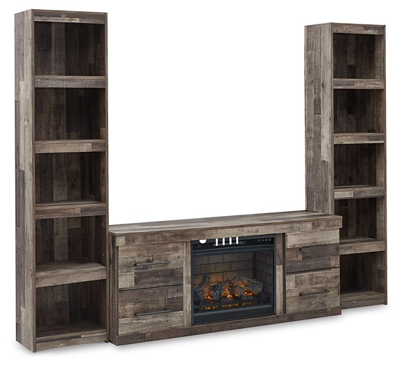 Derekson 3-Piece Entertainment Center with Electric Fireplace - World Furniture Gallery (Newark, CA)