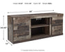 Derekson TV Stand with Electric Fireplace - World Furniture Gallery (Newark, CA)