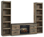 Trinell 3-Piece Entertainment Center with Electric Fireplace - World Furniture Gallery (Newark, CA)