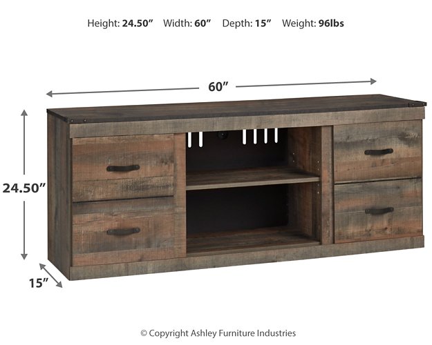 Trinell TV Stand with Electric Fireplace - World Furniture Gallery (Newark, CA)