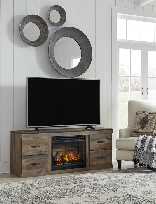 Trinell TV Stand with Electric Fireplace - World Furniture Gallery (Newark, CA)