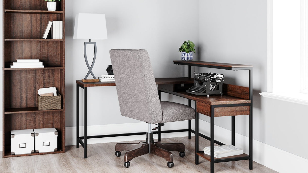 Camiburg Home Office L-Desk with Storage - World Furniture Gallery (Newark, CA)