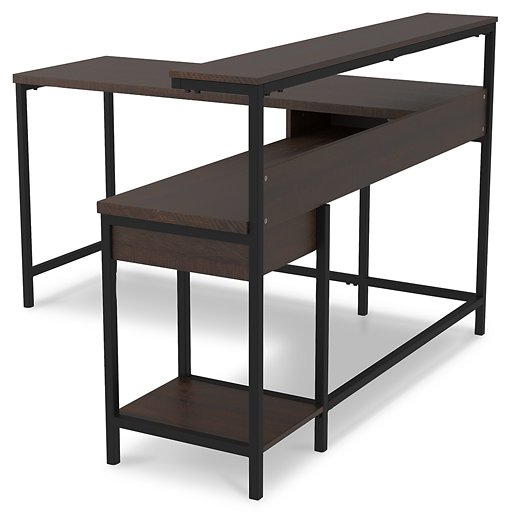 Camiburg Home Office L-Desk with Storage - World Furniture Gallery (Newark, CA)