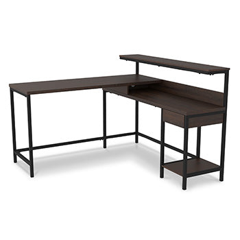 Camiburg Home Office L-Desk with Storage - World Furniture Gallery (Newark, CA)