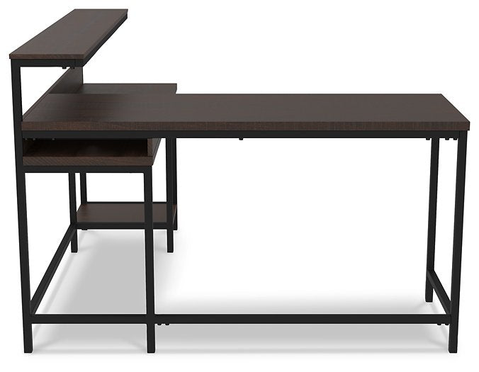 Camiburg Home Office L-Desk with Storage - World Furniture Gallery (Newark, CA)