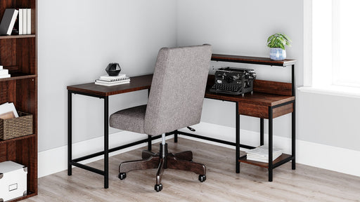 Camiburg Home Office L-Desk with Storage - World Furniture Gallery (Newark, CA)