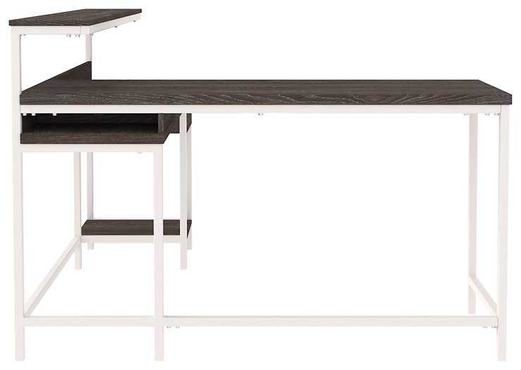 Dorrinson Home Office L-Desk with Storage - World Furniture Gallery (Newark, CA)