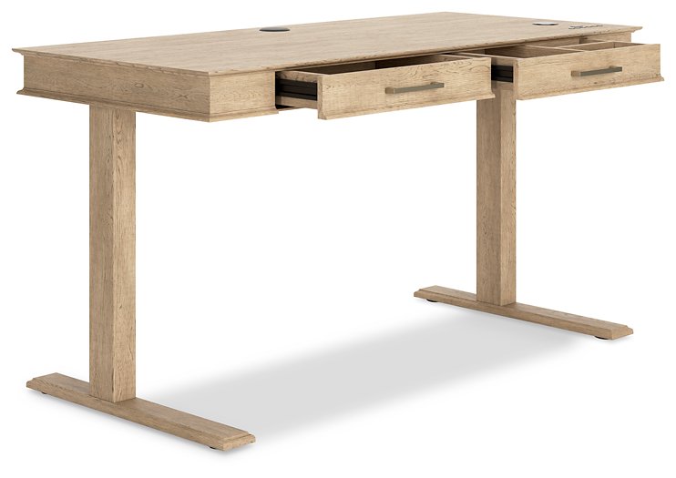 Elmferd 53" Adjustable Height Desk - World Furniture Gallery (Newark, CA)