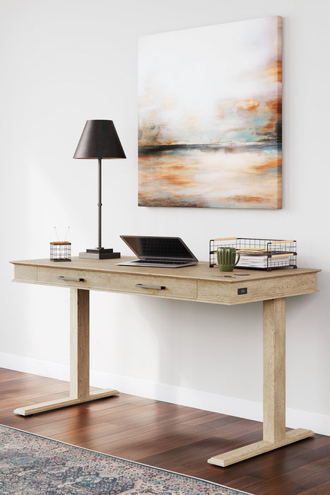 Elmferd 53" Adjustable Height Desk - World Furniture Gallery (Newark, CA)