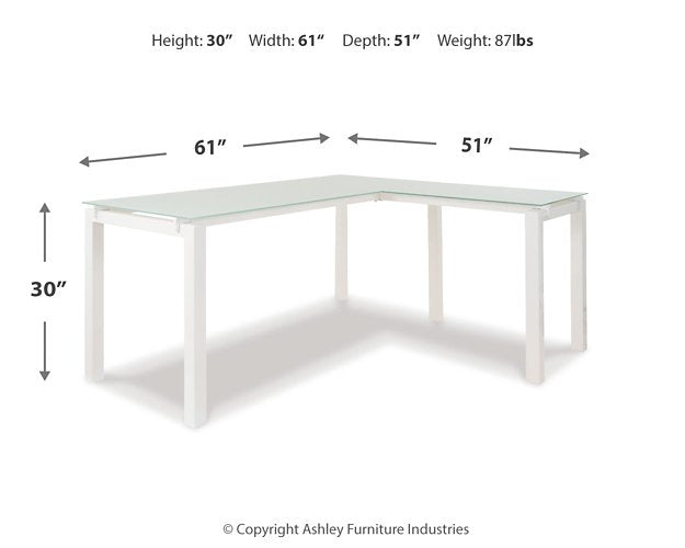 Baraga Home Office L-Desk - World Furniture Gallery (Newark, CA)