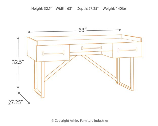 Starmore 63" Home Office Desk - World Furniture Gallery (Newark, CA)