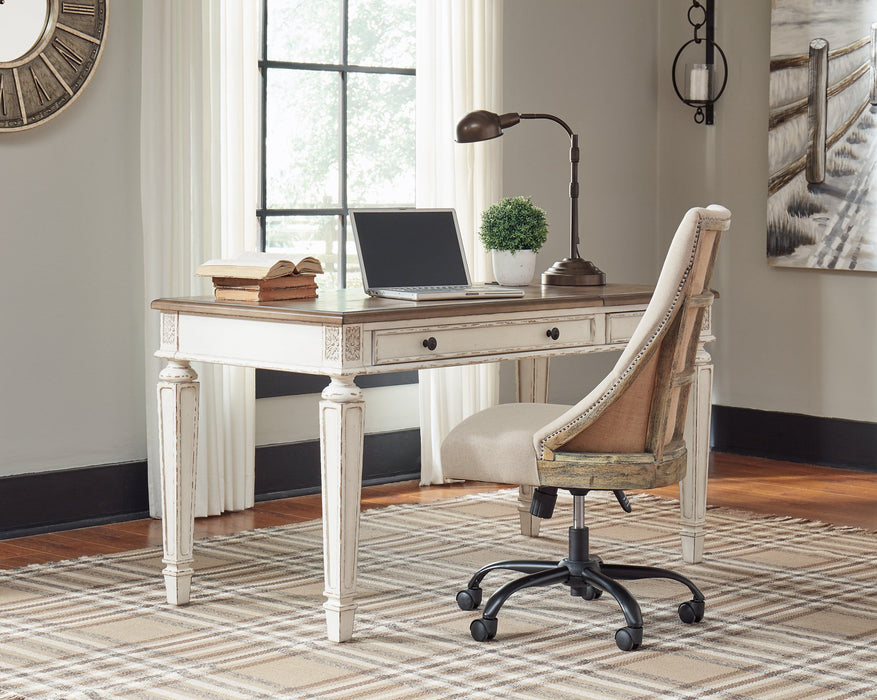 Realyn 2-Piece Home Office Lift Top Desk - World Furniture Gallery (Newark, CA)