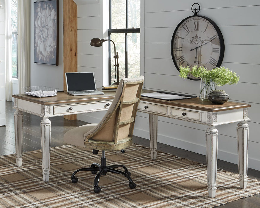 Realyn 2-Piece Home Office Desk - World Furniture Gallery (Newark, CA)